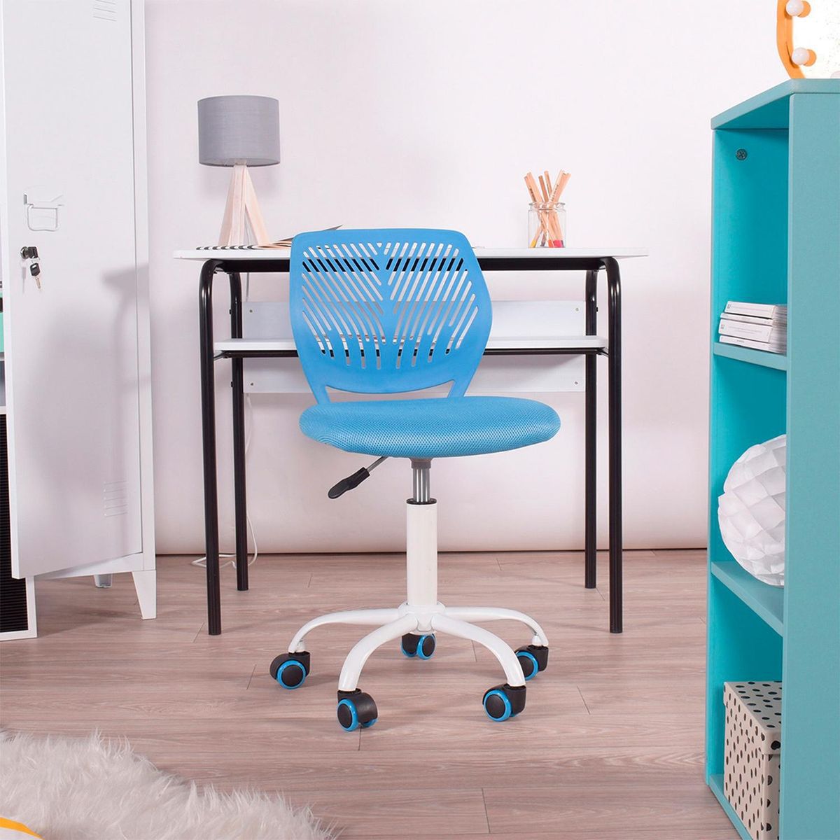 NOVAHUS - Silla Escritorio Oficina Celeste