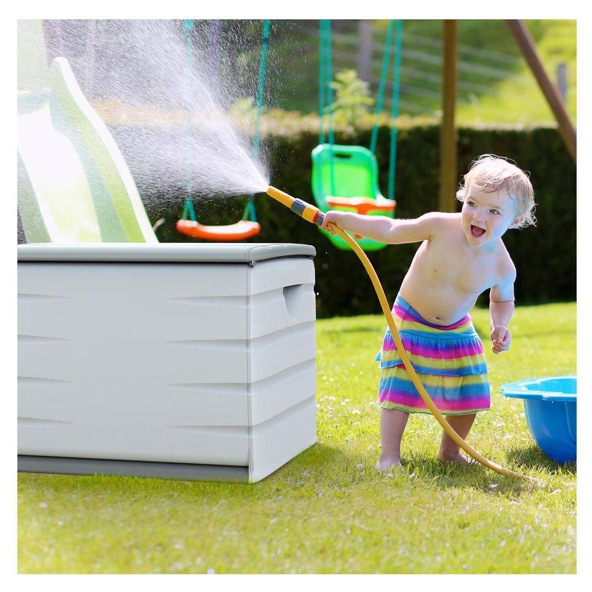 MALETEK - Baúl 153x61x53 cm 450 l Gris claro