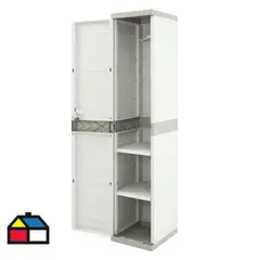 MALETEK - Armario 1 puerta Titanium 176x35x44 cm gris