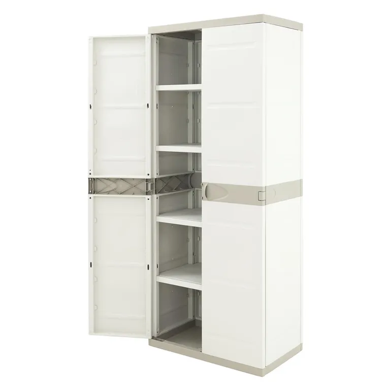 Armario Titanic Plástico 4 Nivel(es) 70x176x44 cm Gris Claro