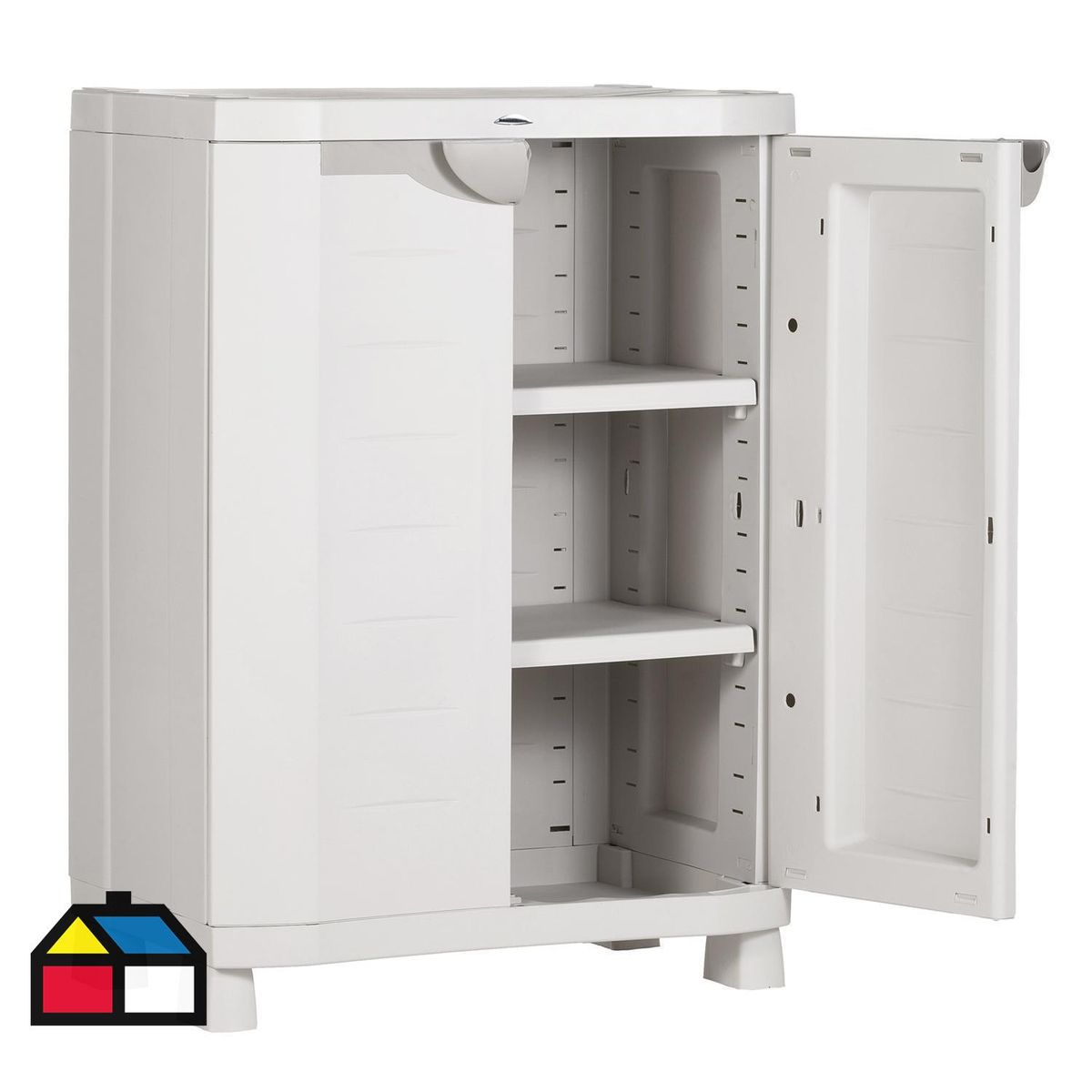 MALETEK - Armario Space Saver Plástico 2 Nivel(es) 70x100x45 cm Gris Claro