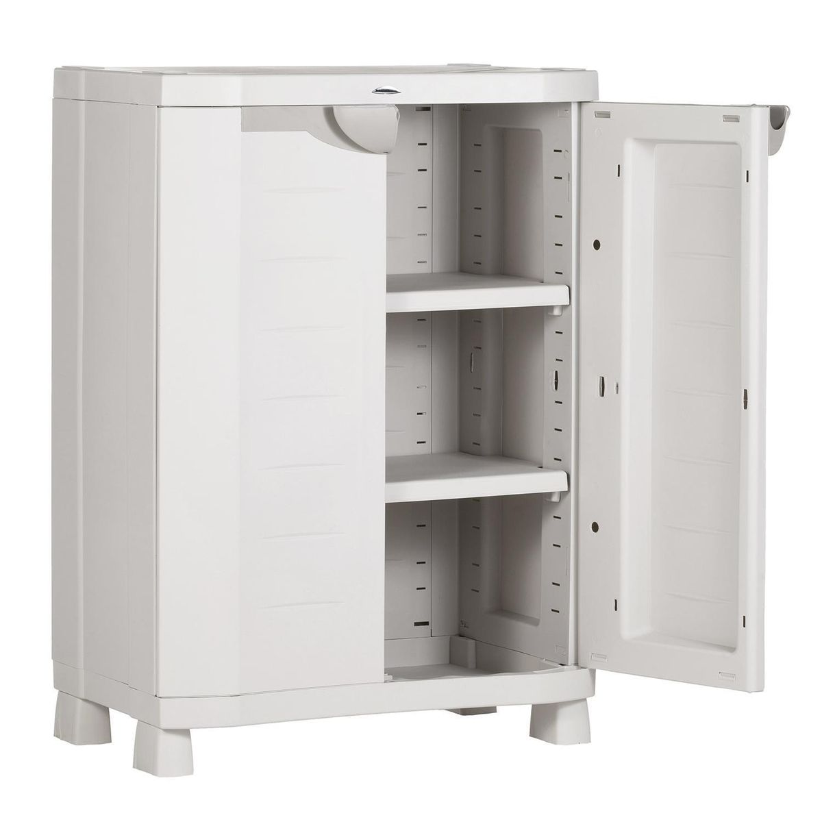 MALETEK - Armario Space Saver Plástico 2 Nivel(es) 70x100x45 cm Gris Claro