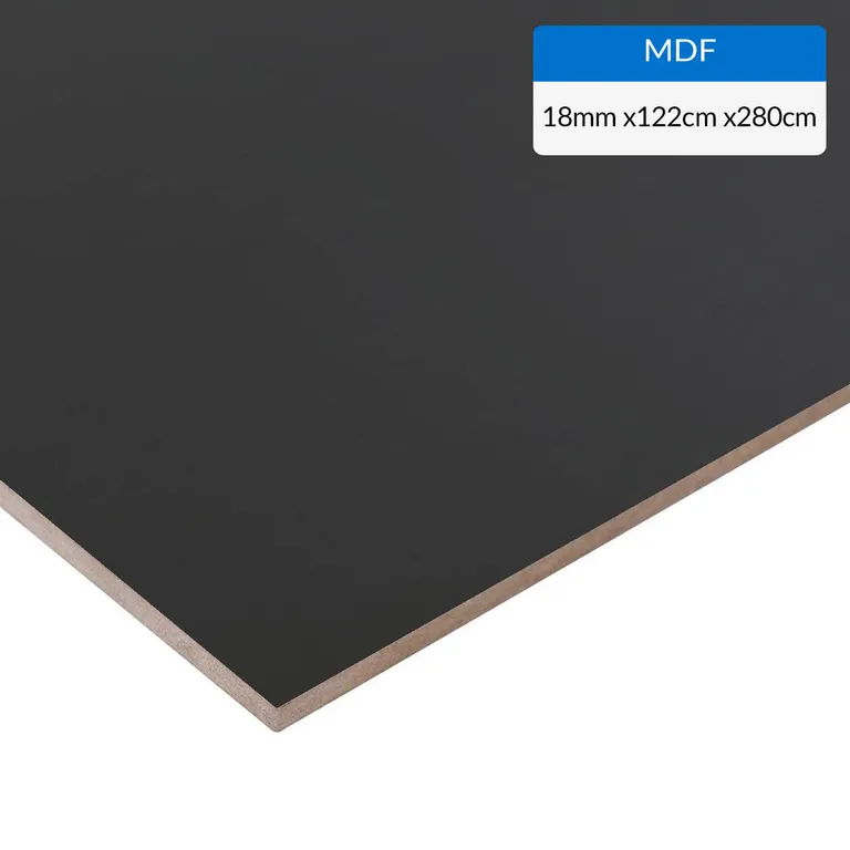 MDF Melasek Super Matte Negro 18 mm 183x250 cm | Sodimac - Falabella
