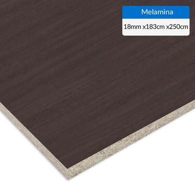 Melamina Caf oscuro 18 mm 183x250 cm