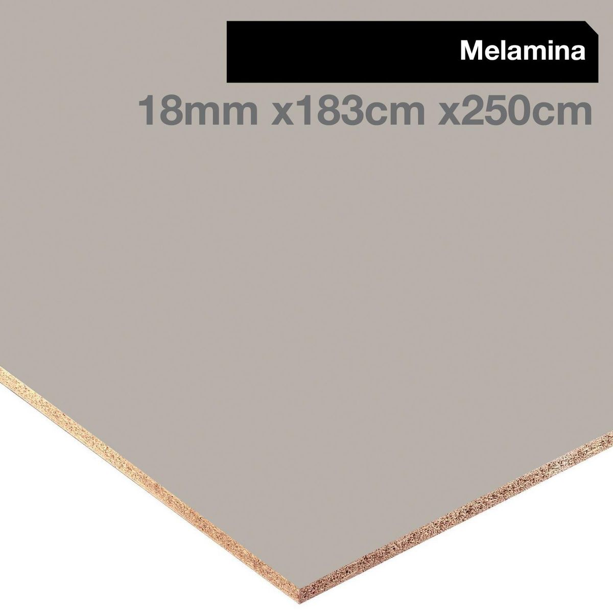 IMPERIAL - Melamina Gris 18 mm 183x250 cm
