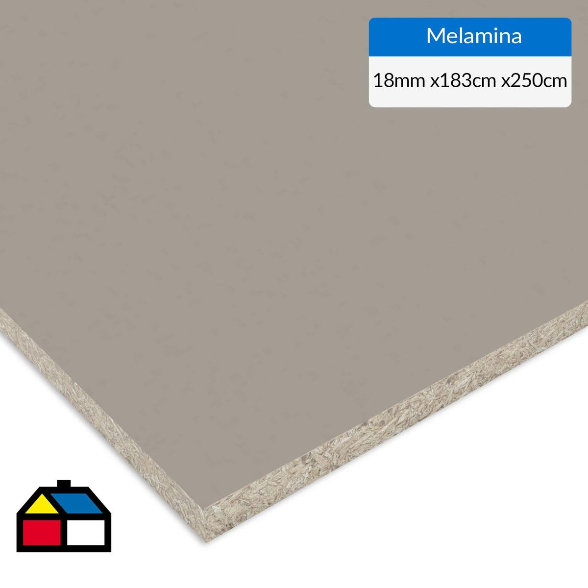 IMPERIAL - Melamina Café claro 18 mm 183x250 cm