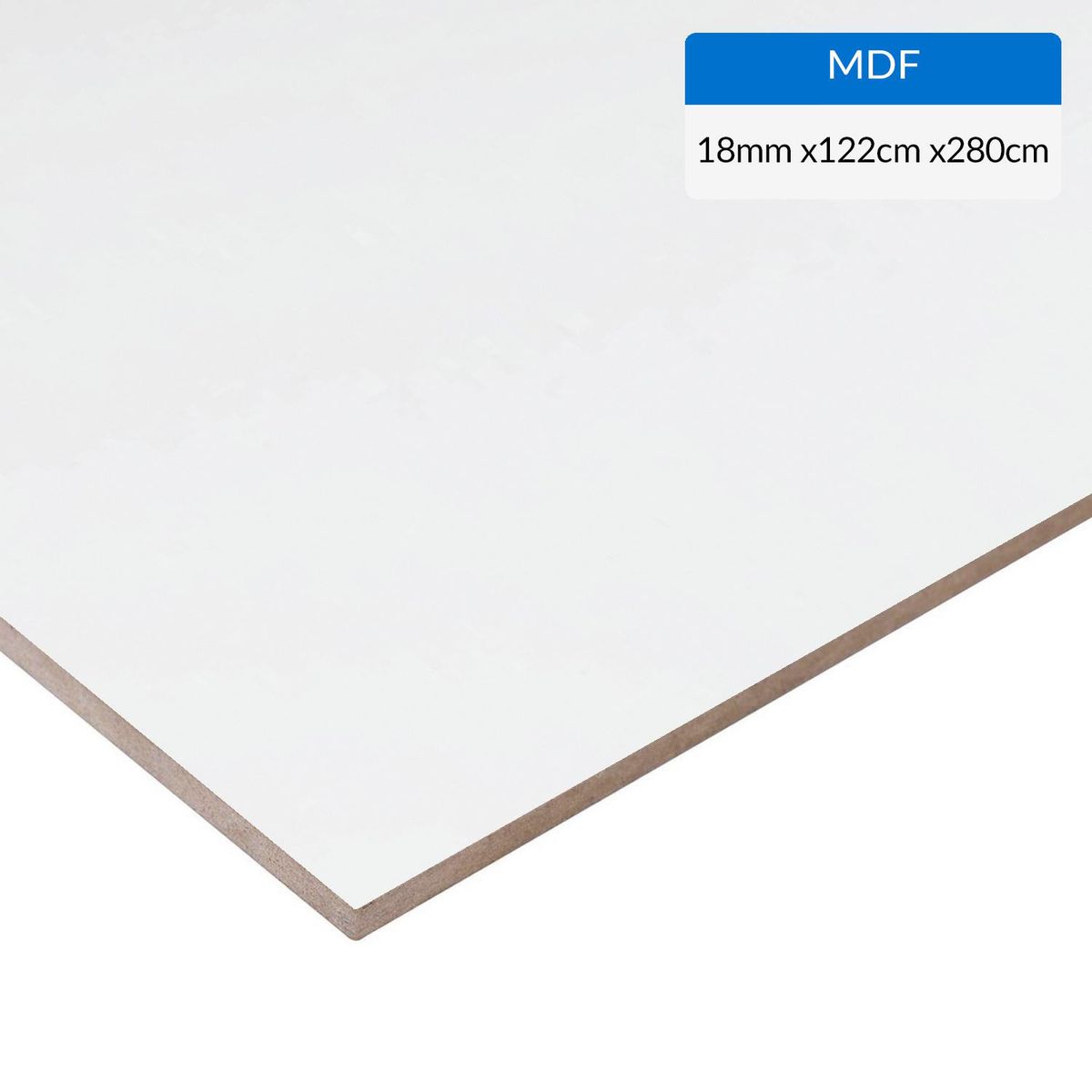 IMPERIAL - MDF Blanco 18 mm 183x250 cm