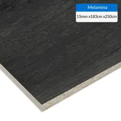 IMPERIAL - Melamina Negro 15 mm 183x250 cm