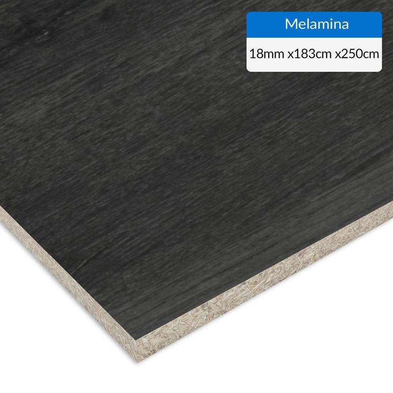 IMPERIAL - Melamina Negro 18 mm 183x250 cm