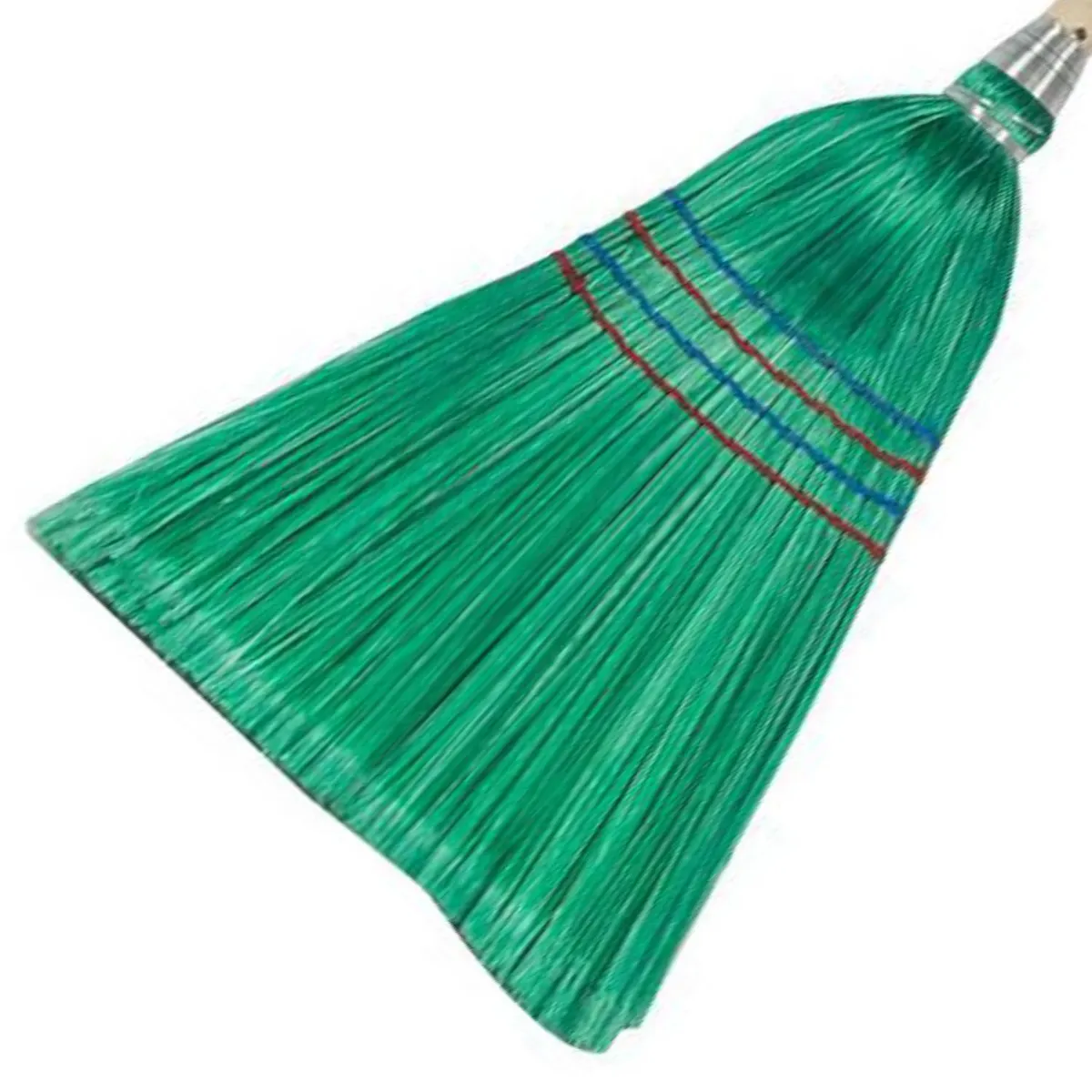 ALL CLEAN - Escoba Plástica Semi Dura All Clean 140 X 35 cm para Todo Tipo de Piso