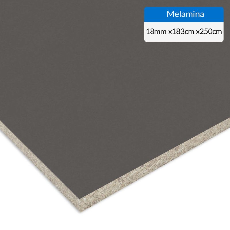 IMPERIAL - Melamina Grafito 18 mm 183x250 cm
