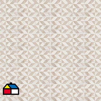 Cermica piso  30x60 art deco blanco brillo 2,28 m2