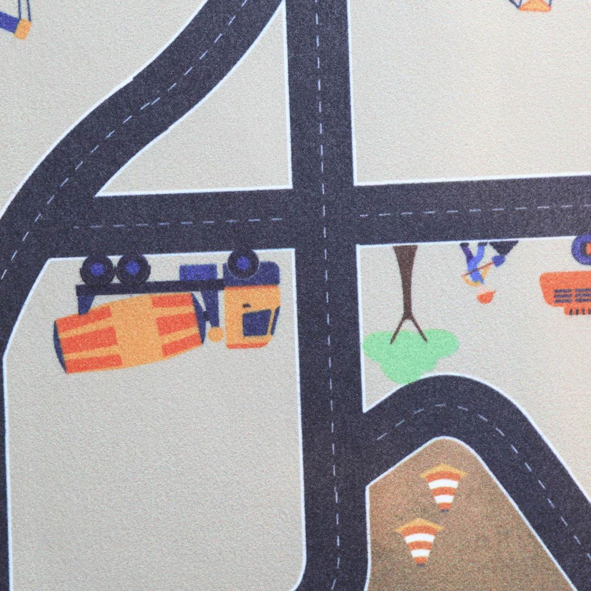 DIB - Alfombra Pistas 76x117 cm Multicolor