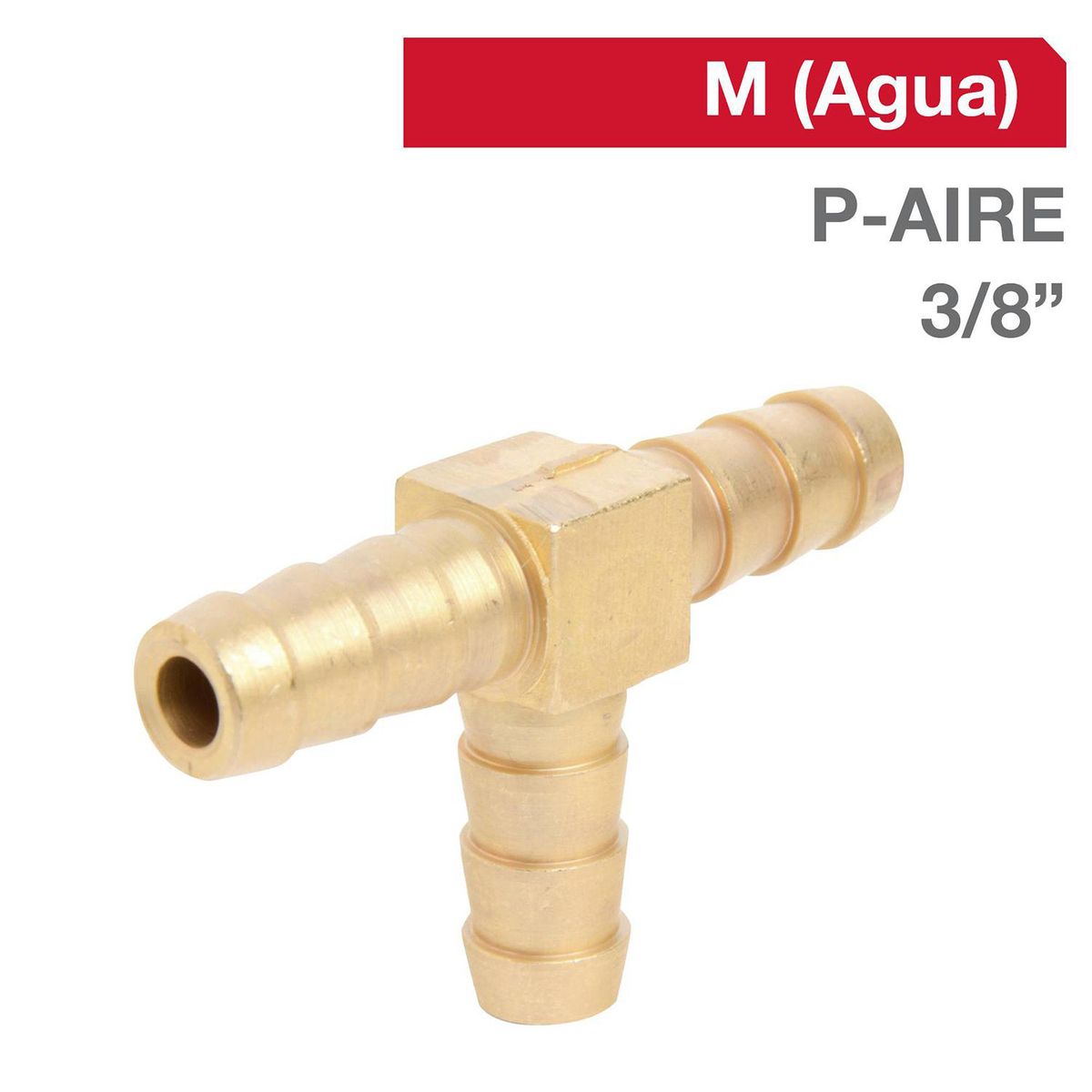 GRIFESA - Tee Bronce P/AIRE 3/8" 1u