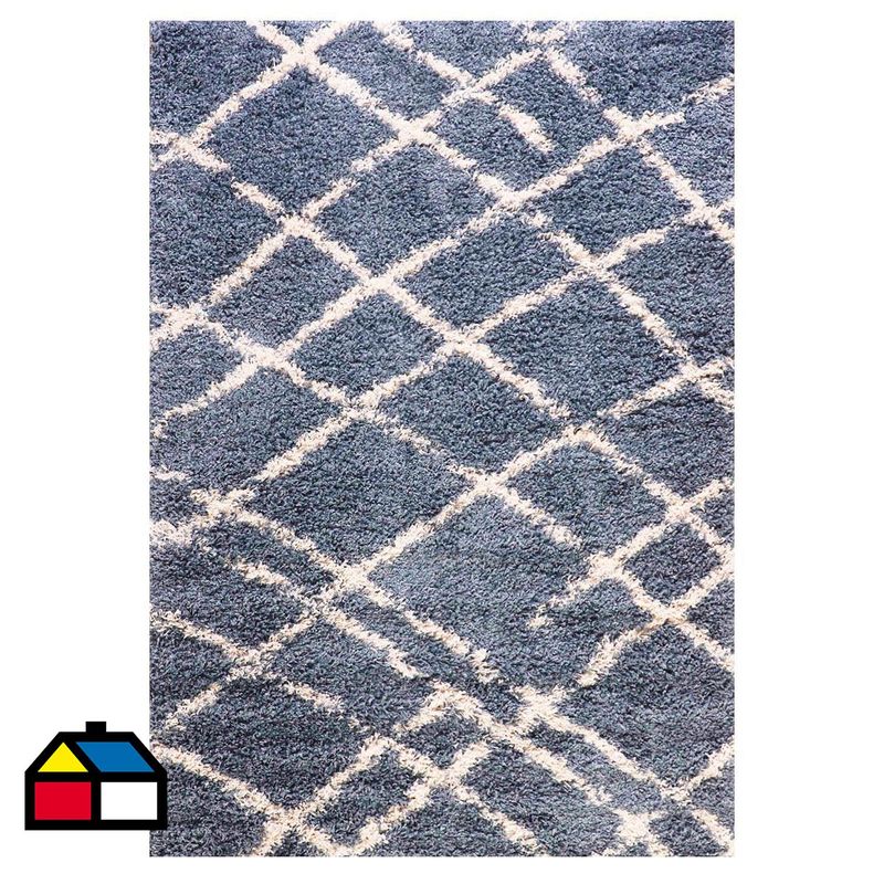 DIB - Alfombra shaggy design 133x190 cm 1381 aqua