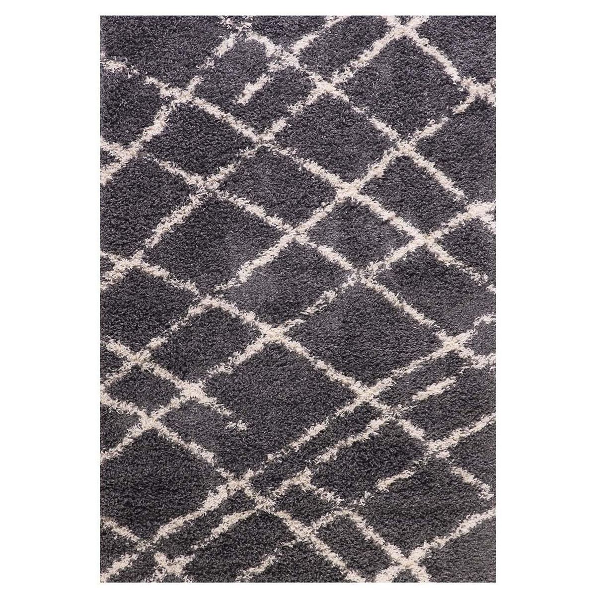 DIB - Alfombra shaggy design 133x190 cm 1381 gris