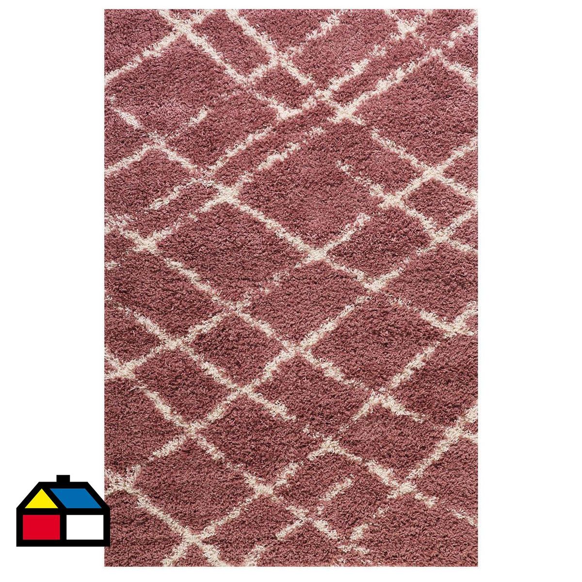 DIB - Alfombra shaggy design 133x190 cm 1381 rosado