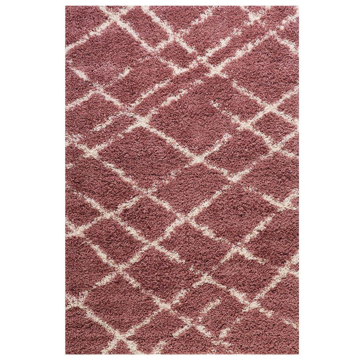 DIB - Alfombra shaggy design 133x190 cm 1381 rosado