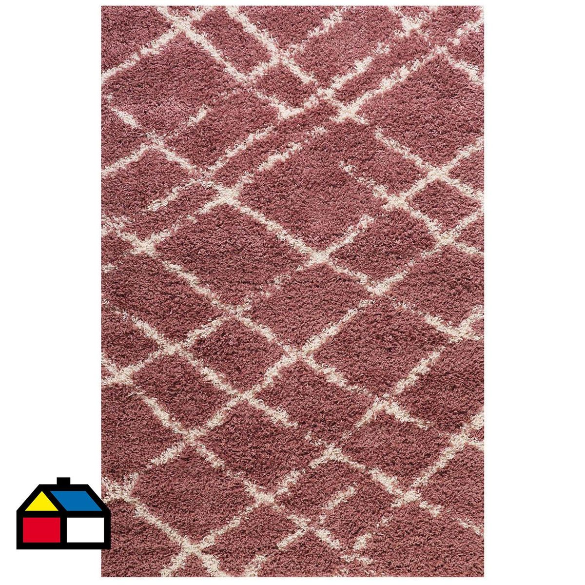 DIB - Alfombra shaggy design 50x100 cm 1381 rosado
