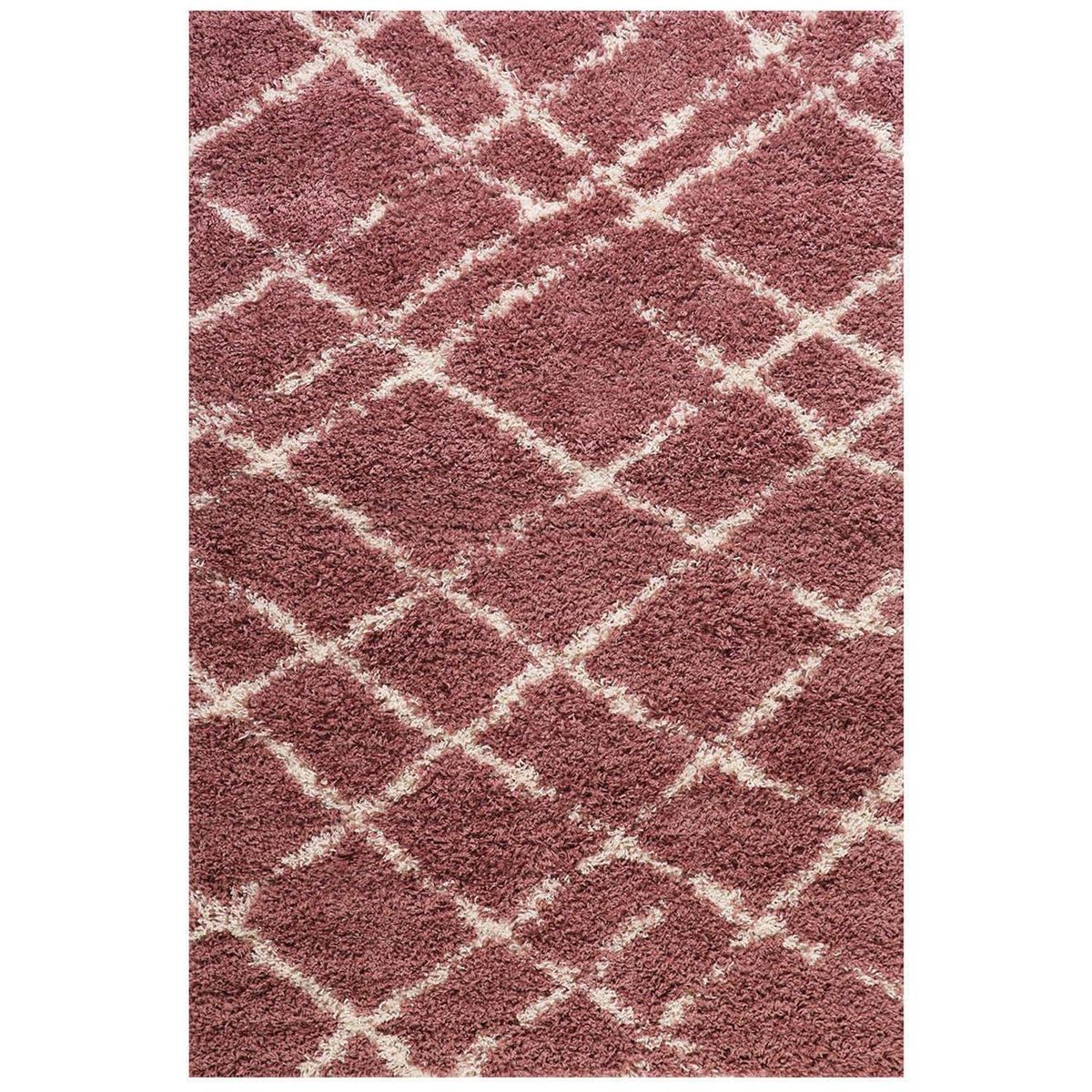 DIB - Alfombra shaggy design 50x100 cm 1381 rosado