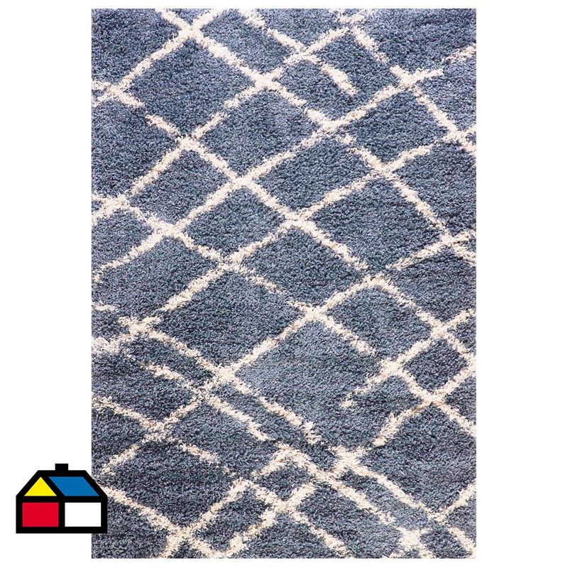 DIB - Alfombra shaggy design 50x100 cm 1381 aqua