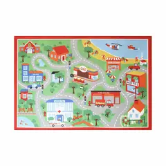 DIB - Alfombra pistas interactivas 76x117 cm ciudad
