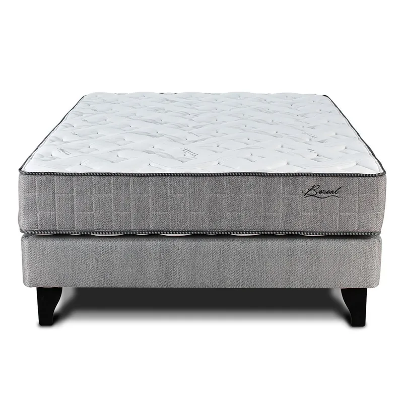 MANTAHUE - Cama 2 Plazas Europea Boreal Dos Beige