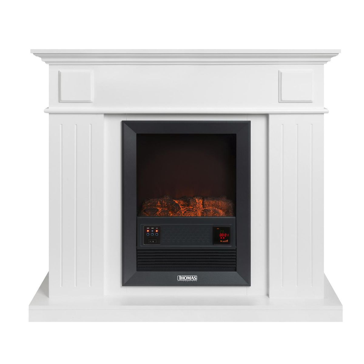 THOMAS - Chimenea Eléctrica 2000 W Radiación TH-FP110 Blanco