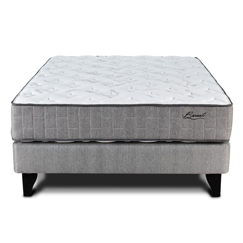 MANTAHUE - Cama 2 Plazas Europea Boreal Dos Beige