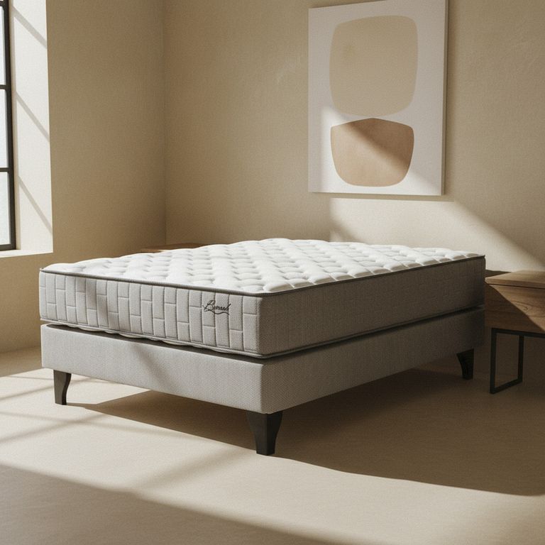 Cama 2 plazas Europea Boreal Dos Beige