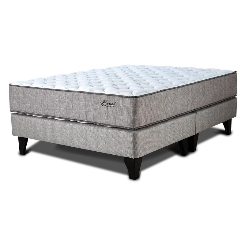MANTAHUE - Cama 2 Plazas Europea Boreal Dos Beige