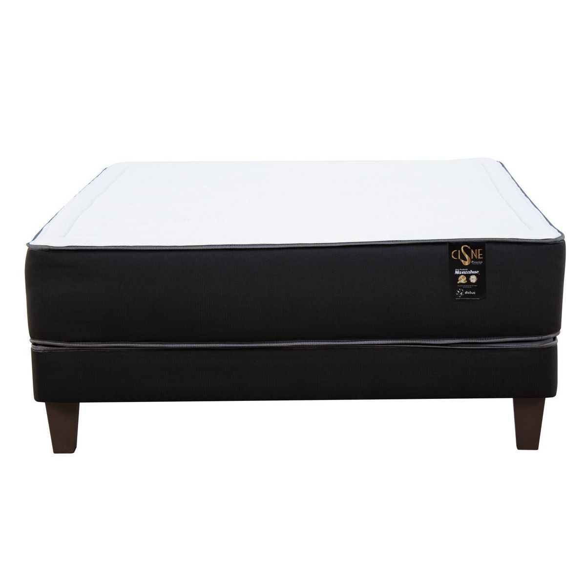 MANTAHUE - Cama 2 plazas Europea PREMIUM Marengo