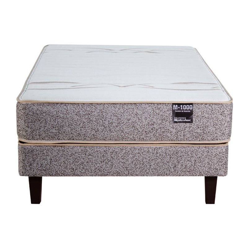 MANTAHUE - Cama 1 Plaza Europea M-1000 Gris