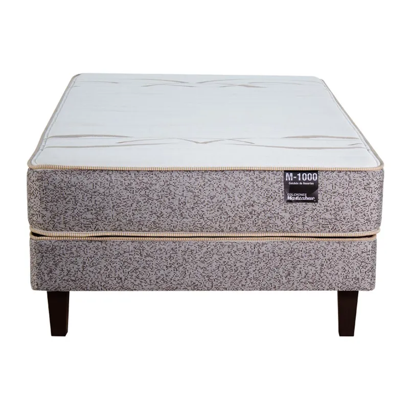 MANTAHUE - Cama 1 Plaza Europea M-1000 Gris