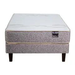 MANTAHUE - Cama Euro M-1000 1 plaza Gris