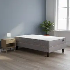 MANTAHUE - Cama 1 plaza Europea M-1000 Gris