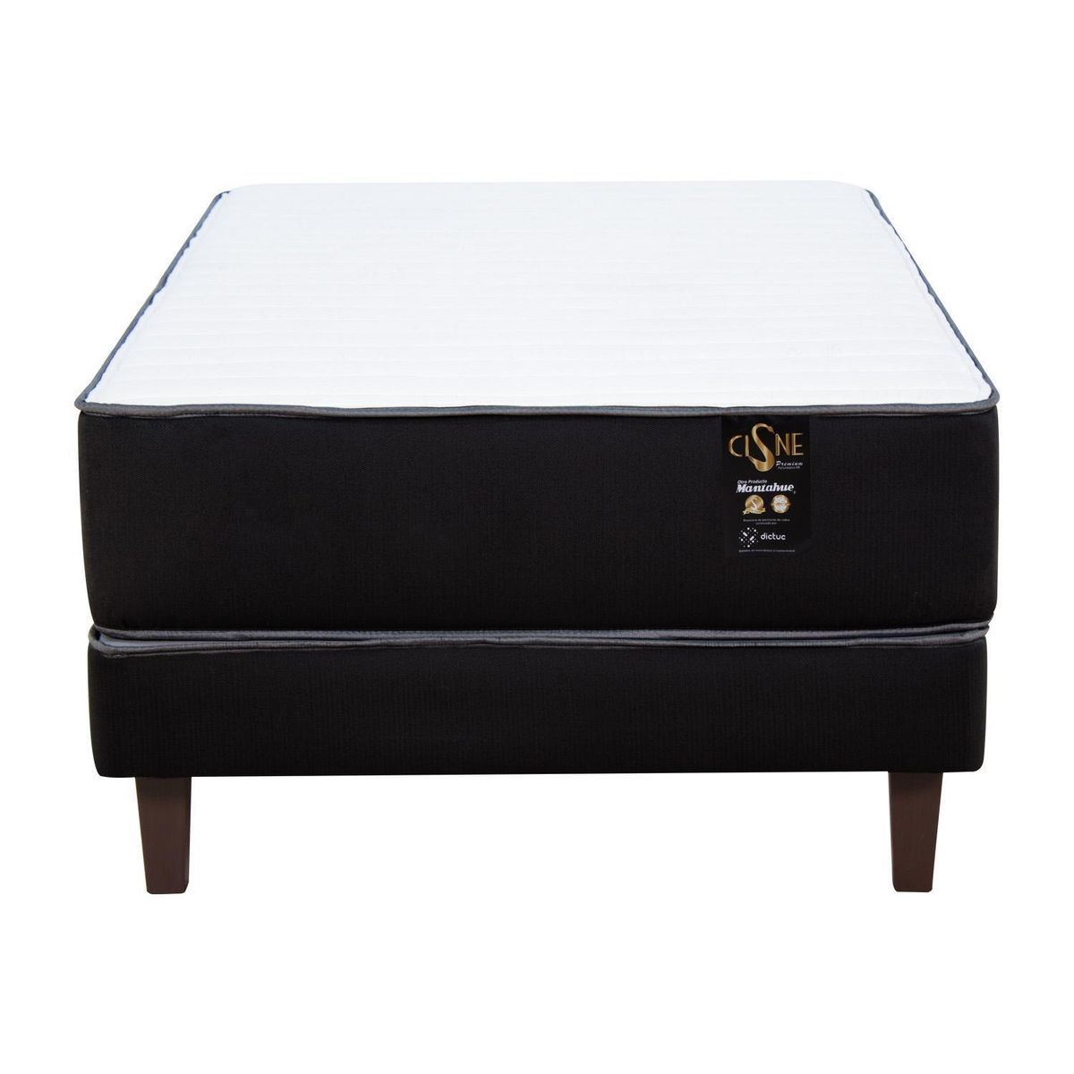 MANTAHUE - Cama 1.5 plazas Europea PREMIUM Marengo