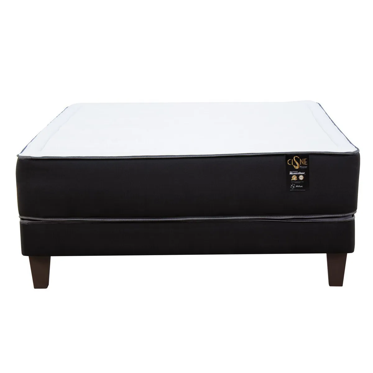 MANTAHUE - Cama 2 plazas Europea PREMIUM Marengo