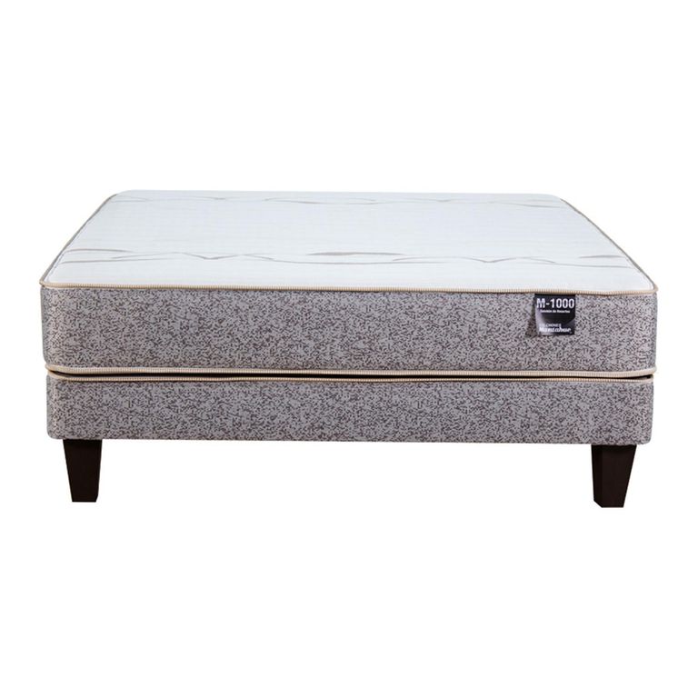 Cama 2 plazas Europea M-1000 Gris