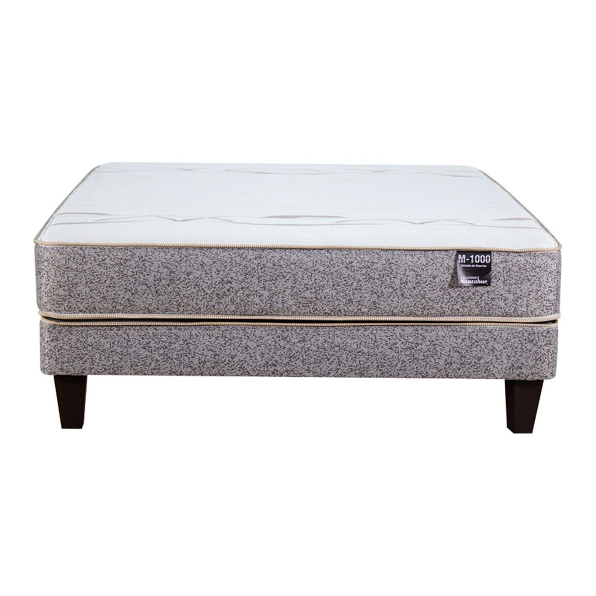 MANTAHUE - Cama 2 plazas Europea M-1000 Gris