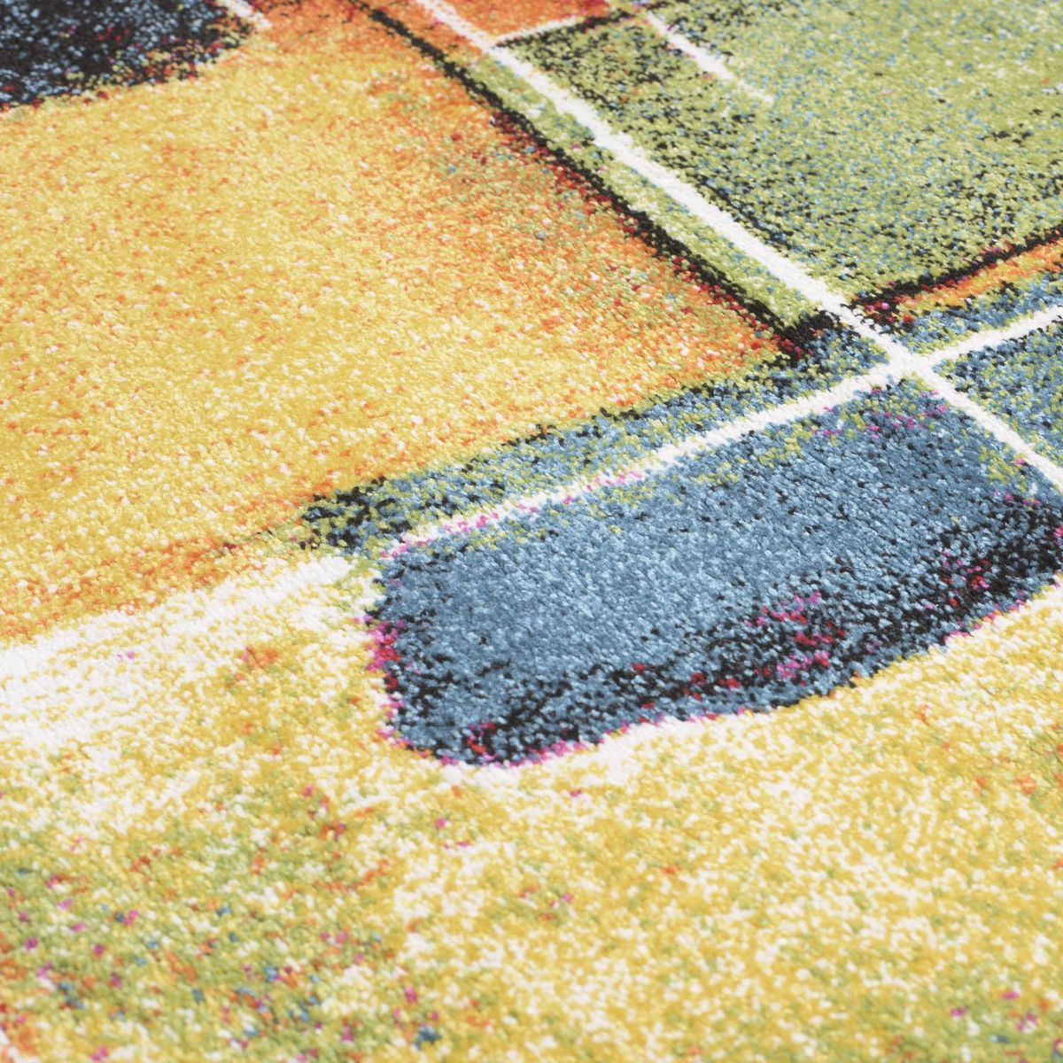 DIB - Alfombra Grande Inusual Líneas 200x290 cm Polipropileno Multicolor