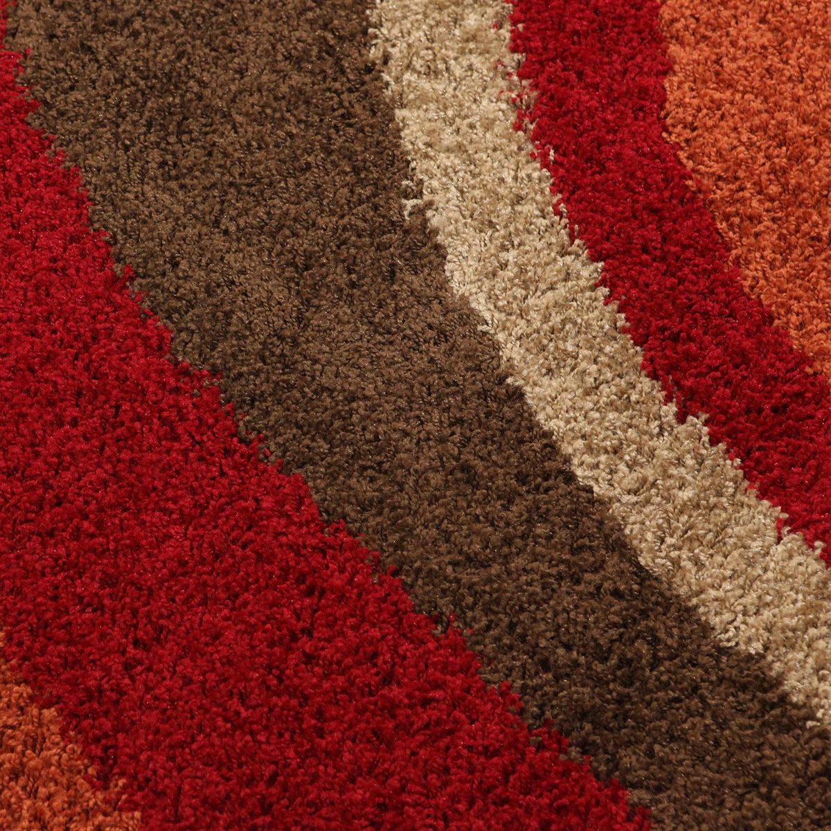 DIB - Alfombra touch 57x110 cm olas rojo