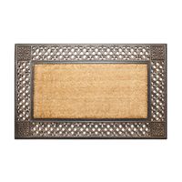 Limpiapies Ornament Design 90x55 cm Goma Café