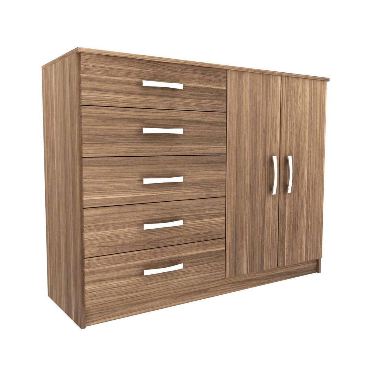 EXIT - Cómoda 2 Puertas 5 Cajón(es) CP25D 123x93x40 cm Demolicion