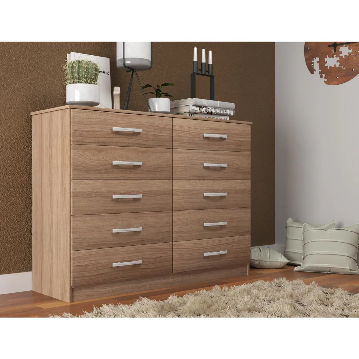 EXIT - Cómoda 10 Cajón(es) CP010D 123x93x40 cm Demolicion