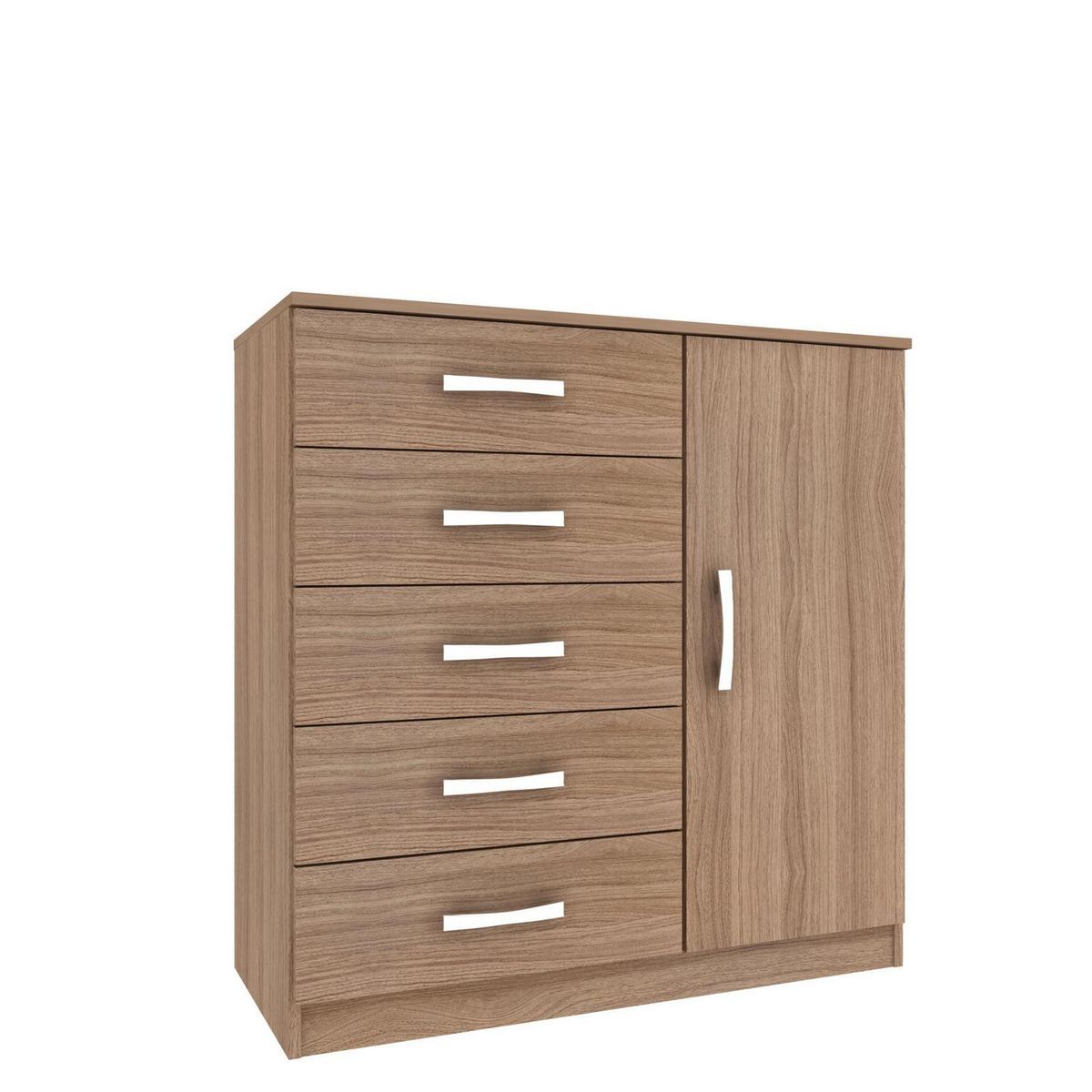 EXIT - Cómoda 1 Puerta 5 Cajón(es) CP15D 93.5x93x40 cm Demolicion