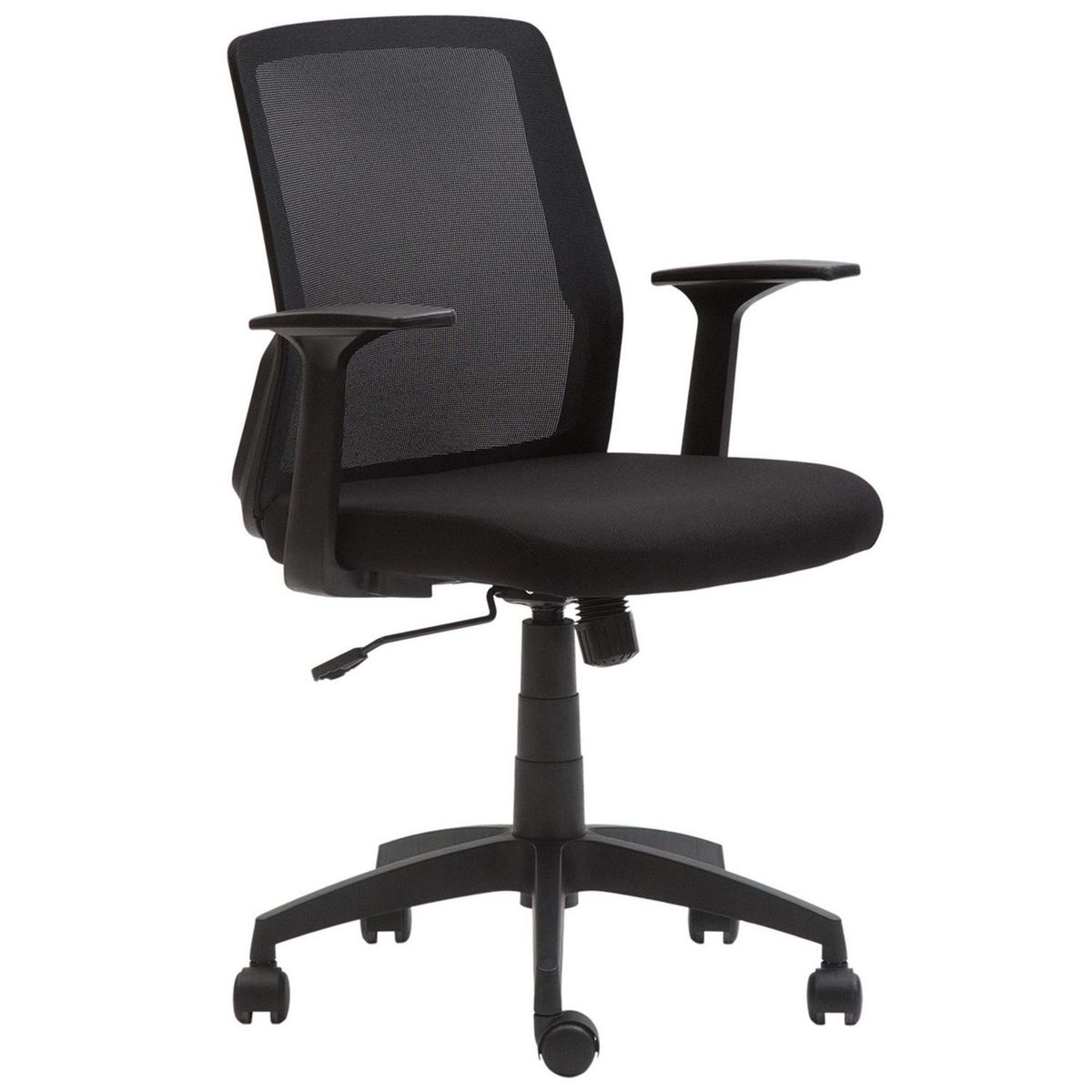 ONE SIT - Silla Escritorio Cuba Reclinable Brazo Fijo Negro