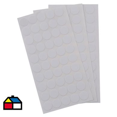 Tapa soberbio adhesiva 12mm blanco mate 50 unidades