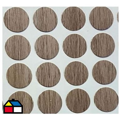 Tapa soberbio adhesiva 12mm fresno ceniza 50 unidades