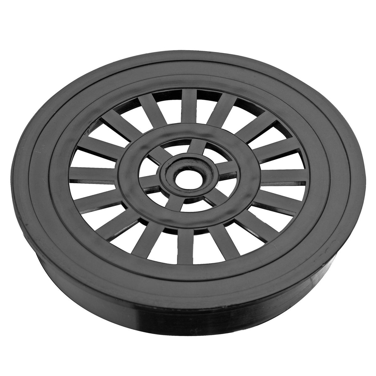 HOFFENS - Rejilla Pileta PVC Redonda 10cm Negro 1u